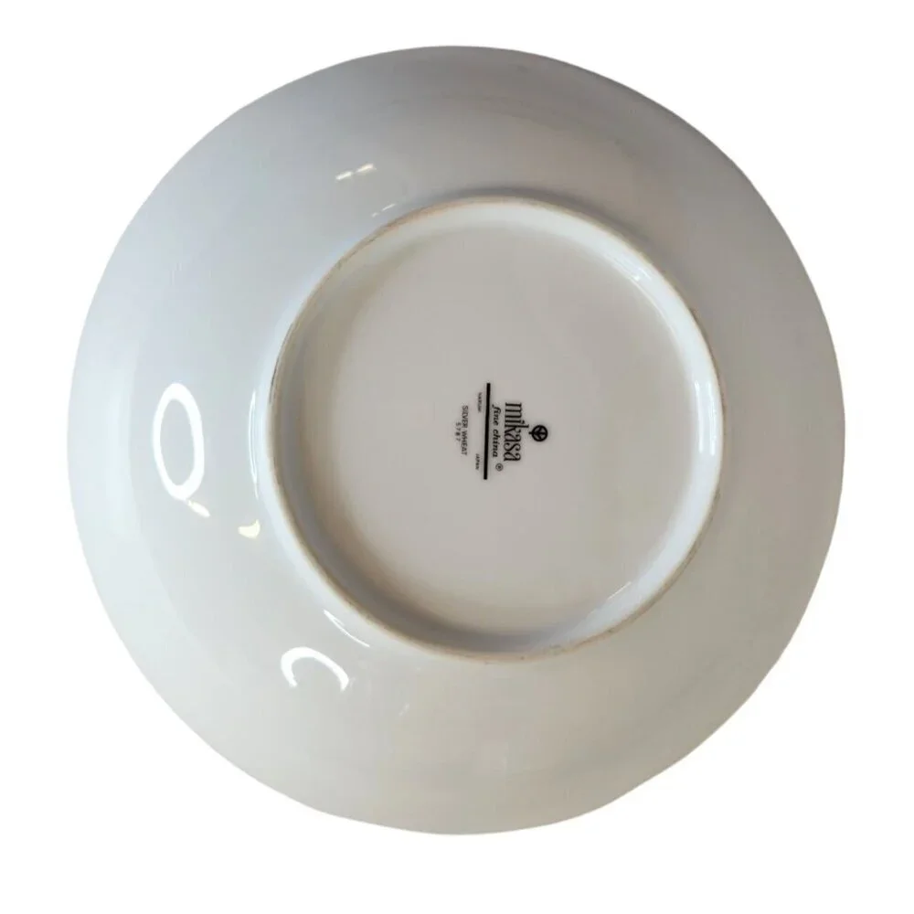 Mikasa Fine China Silver Wheat Pattern Vegetable Bowl 9" - Picture 4 of 7